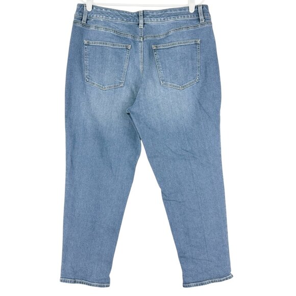 Talbots Women's Everyday Relaxed Stretch High Rise Blue Denim Jeans Size 14P - Picture 2 of 11